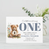 Schattig Beer draaien een verjaardagsfeestje Kaart (Staand voorkant)