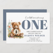 Schattig Beer draaien een verjaardagsfeestje Kaart (Voorkant / Achterkant)