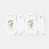 Schattig Beer en ballonnen Baby shower Bedankdoosjes (Uitgevouwen)