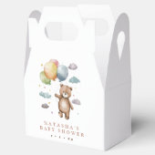 Schattig Beer en ballonnen Baby shower Bedankdoosjes (Geopend)