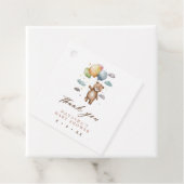 Schattig Beer en ballonnen Baby shower Dank u Bedankjes Labels (In situ)