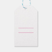 Schattig Beer en ballonnen Baby shower Dank u Cadeaulabel (Achterkant)