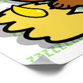 schattig beer honing met bijen poster - 2 (Hoek)