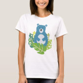 schattig beer in het bos T-shirt (Voorkant)