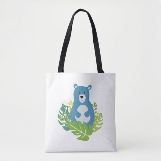 schattig beer in het bos tote bag (Voorkant)