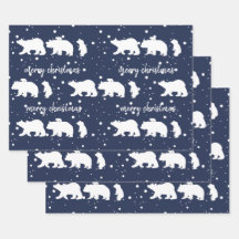 Schattig Beer kerstblauw