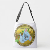 Schattig beer koala hangen aan een boomtak crossbody tas (Achterkant)