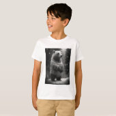 Schattig Beer met een Cozy Sweater T-shirt (Voorkant volledig)