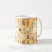 Schattig Beer patroon Koffiemok (Voorkant rechts)