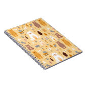 Schattig Beer patroon Notitieboek (Rechterzijde)