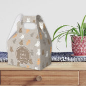 Schattig Beer Pattern Baby shower Bedankdoosjes