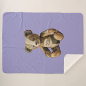 schattig beer sherpa deken (Voorkant (horizontaal))