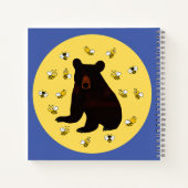 Schattig Beer van kleine honingbijen Notitieboek (Achterkant)