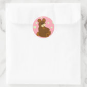 Schattig Beertje Ronde Sticker (Tas)