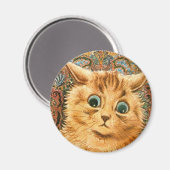 Schattig behang Cat van Louis Wain Magneet (Voorkant / Achterkant)