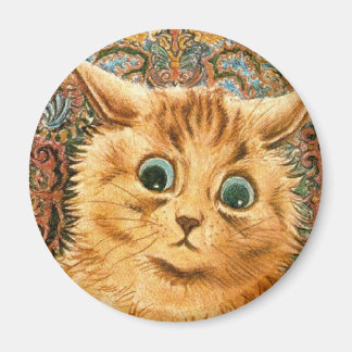 Schattig behang Cat van Louis Wain Magneet