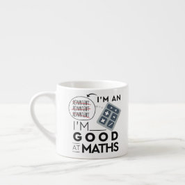 Schattig ben ik goed in wiskunde - Cadeau voor acc Espresso Kop