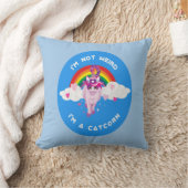 Schattig ben ik niet raar dat ik een Catcorn ben Kussen (Deken)