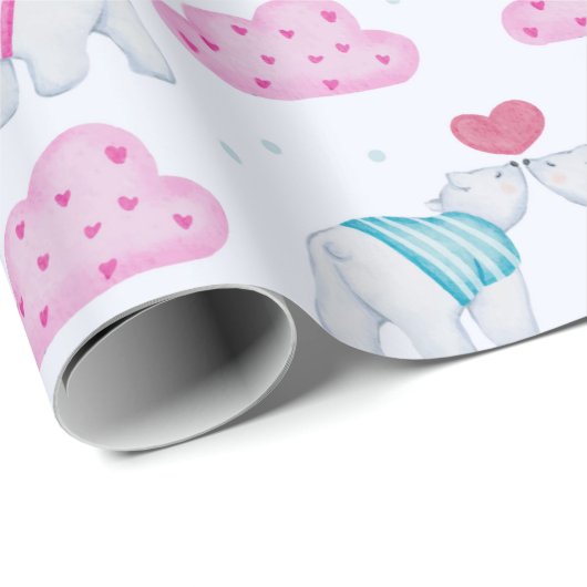 Schattig Beren — Verpakkingspapier Cadeaupapier (Rol Hoek)