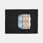 Schattig Berenstel Dit Is Onze Knuffel  Fleece Deken (Voorkant (Horizontaal))