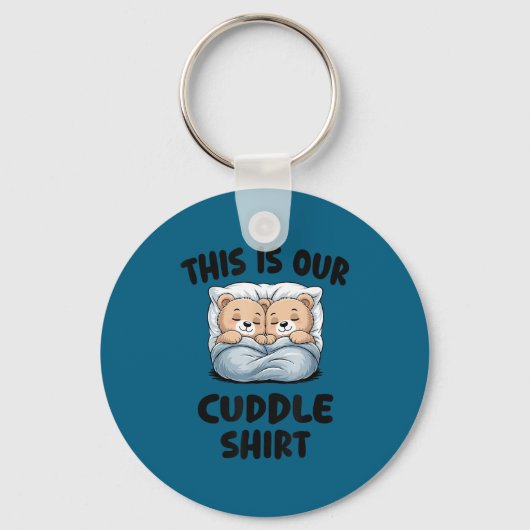 Schattig Berenstel Dit Is Onze Knuffel Sleutelhanger (Voorkant)