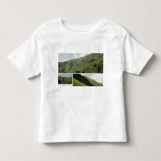 schattig bergbeeld kinder shirts (Voorkant)