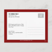 Schattig Bericht Kerstkaart Briefkaart (Achterkant)