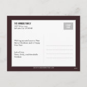 Schattig Bericht Kerstkaart Briefkaart (Achterkant)