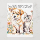 Schattig beste vrienden voor altijd briefkaart (Voorkant)