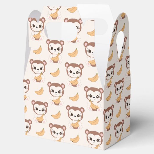 schattig betegeld klein aapfeest bedankdoosjes (Geopend)