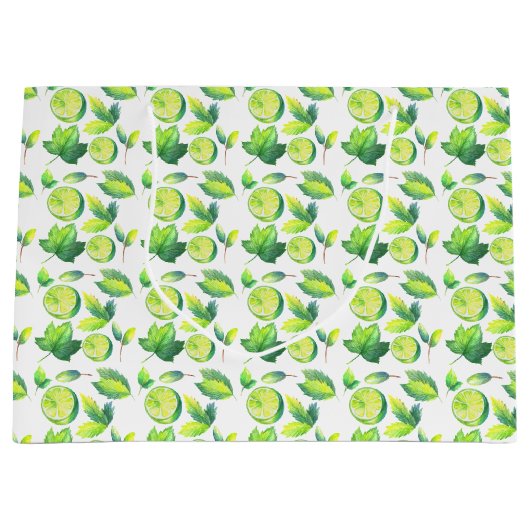 schattig betegeld limoen groot cadeauzakje (Voorkant)