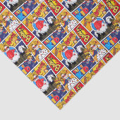 schattig betegeld superheldenpatroon tissuepapier (Detail)