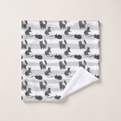 schattig betegelde kat liefhebbers Badhanddoek Set Bad Handdoek (Wasdoekje)