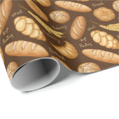 schattig betonnen bakkerijbrood cadeaupapier (Rol Hoek)