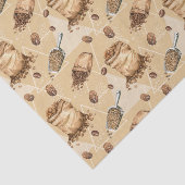 schattig betonnen koffiepatroon tissuepapier (Detail)