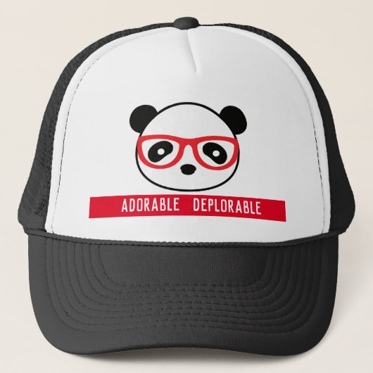 Schattig betreurenswaardig Panda-Beer Trucker Pet (Voorkant)
