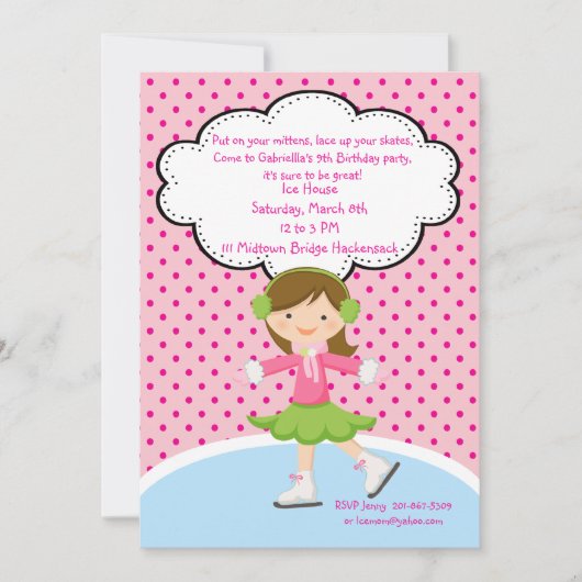 Schattig bevallen ijskaartje kaart (Voorkant)