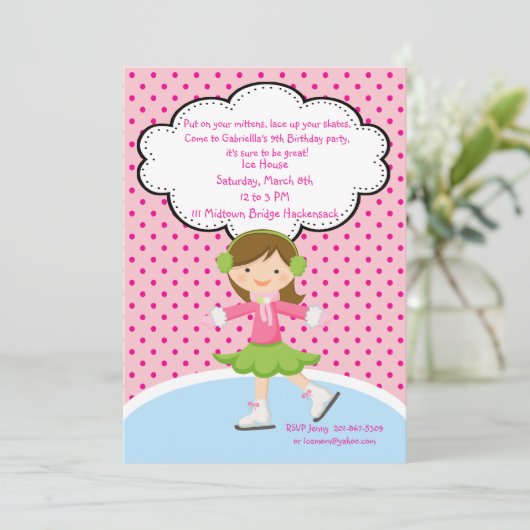 Schattig bevallen ijskaartje kaart (Staand voorkant)