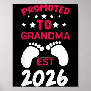 Schattig Bevorderd Tot Oma 2026 Eerste Keer Oma 2 Poster