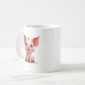 Schattig biggetje koffiemok (Voorkant links)
