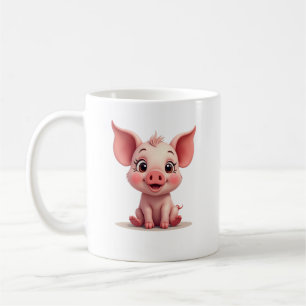 Schattig biggetje koffiemok