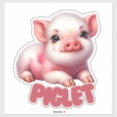 Schattig biggetje - Kwekerij Sticker (Vel)