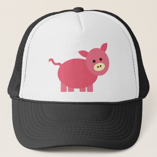 Schattig Biggetje Trucker Pet (Voorkant)