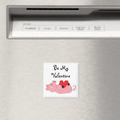 Schattig Biggetje Valentijn Magneet (Insitu (Vaatwasser))