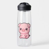 Schattig Biggetje Waterfles (Voorkant)