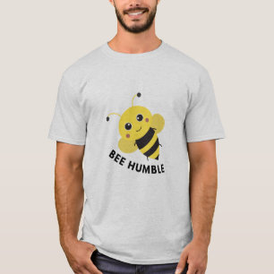Schattig Bij Bescheiden Grafisch T-Shirt   Grappig