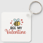 Schattig bij mijn Valentijn Sleutelhanger (Achterkant)