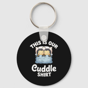 Schattig Bij Slaaptijd Koppel Dit Is Ons Knuffelen Sleutelhanger