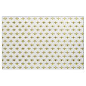 Schattig bijenpatroon op wit stof (Yard (91,4 cm))