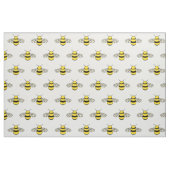 Schattig bijenpatroon op wit stof (Fat Quarter)